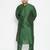 Green viscose blend kurta pyjama set