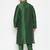 Green viscose blend kurta pyjama set