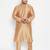 Gold viscose blend kurta pyjama set