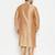 Gold viscose blend kurta pyjama set