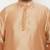 Men's rose gold and maroon viscose blend kurta and dhoti set