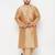 Men's rose gold silk blend kurta and dhoti set