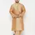 Men's rose gold silk blend kurta and dhoti set