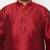 Men's maroon and gold silk blend kurta and dhoti set