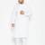 Men's white silk blend kurta