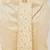 Men's wine and gold silk blend kurta and dhoti set