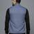 Men greyish blue ethnic motif jacquard nehru jacket