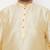 Men's gold and maroon silk blend kurta and dhoti set