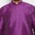 Men's purple and cream silk blend kurta pyjama set