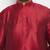 Men's maroon and cream silk blend kurta pyjama set