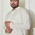 Men's cream cotton kurta