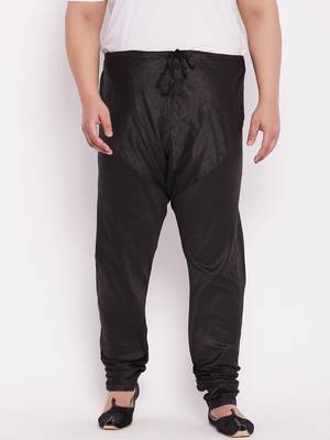 Men's black silk blend pyjama 1