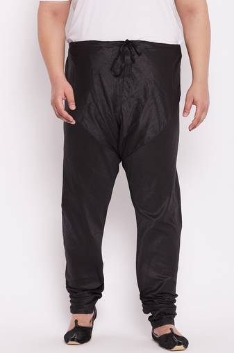 Men's black silk blend pyjama