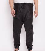 Men's black silk blend pyjama