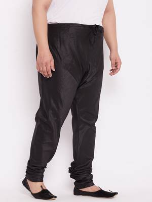 Men's black silk blend pyjama 2