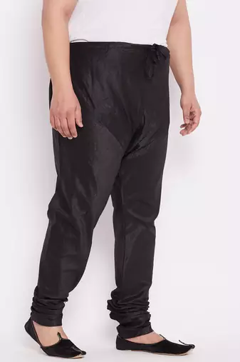 Men's black silk blend pyjama