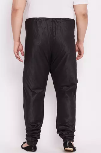 Men's black silk blend pyjama