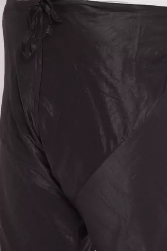 Men's black silk blend pyjama