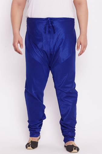 Men's royal blue silk blend pyjama
