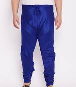 Men's royal blue silk blend pyjama