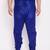 Men's royal blue silk blend pyjama