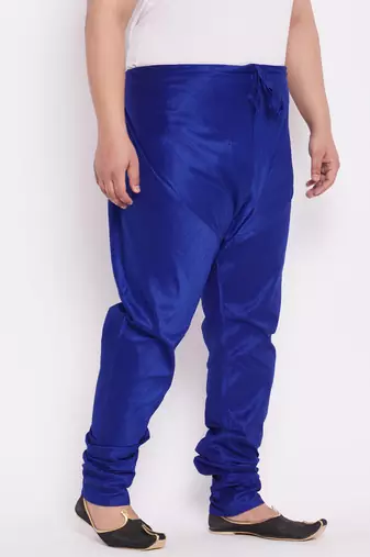 Men's royal blue silk blend pyjama