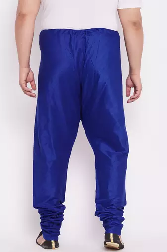 Men's royal blue silk blend pyjama