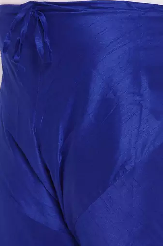 Men's royal blue silk blend pyjama