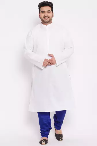 Men's royal blue silk blend pyjama