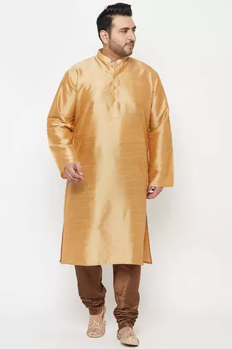 Men's coffee silk blend pyjama