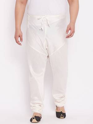 Men's cream silk blend pyjama 1