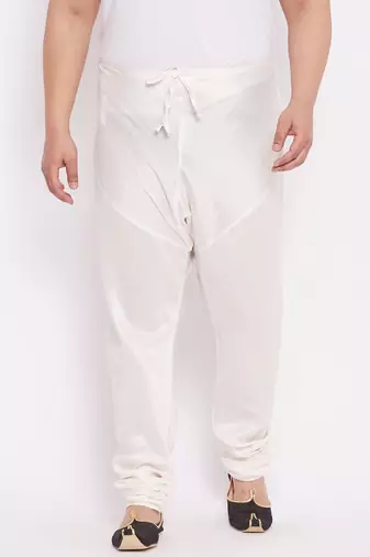 Men's cream silk blend pyjama
