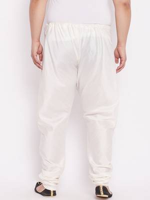 Men's cream silk blend pyjama 3