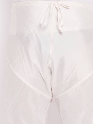 Men's cream silk blend pyjama 4