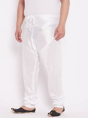 Men's white silk blend pyjama 2