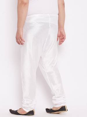 Men's white silk blend pyjama 3