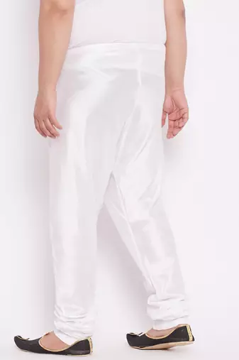 Men's white silk blend pyjama