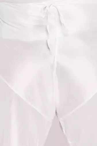 Men's white silk blend pyjama