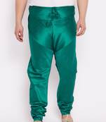 Men's bottle green silk blend pyjama