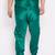 Men's bottle green silk blend pyjama