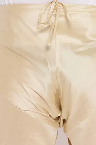 Men's gold silk blend pyjama