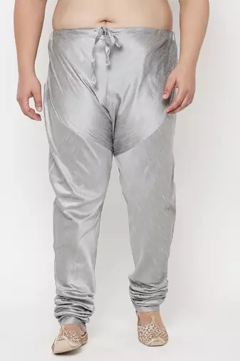 Men's grey silk blend pyjama