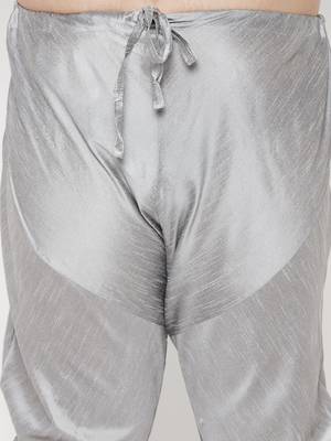 Men's grey silk blend pyjama 4