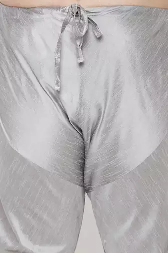 Men's grey silk blend pyjama