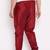 Men's maroon silk blend pyjama