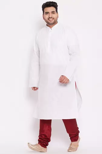Men's maroon silk blend pyjama