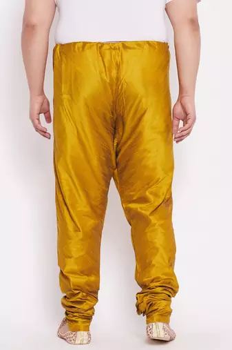Men's mustard silk blend pyjama