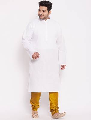 Men's mustard silk blend pyjama 5