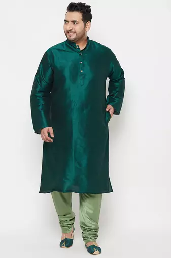 Men's mint green silk blend pyjama