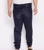 Men's navy blue silk blend pyjama